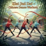 Women performing Kiat Jud Dai traditional Chinese dance workout.