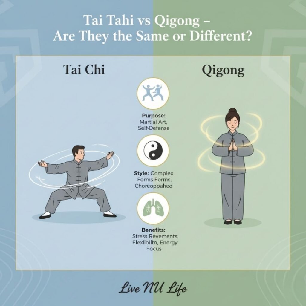 Tai Chi vs Qigong – Are They the Same or Different
