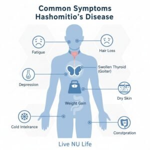What are the common symptoms of Hashimoto disease