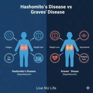 What is the difference between Hashimotos disease and Graves disease