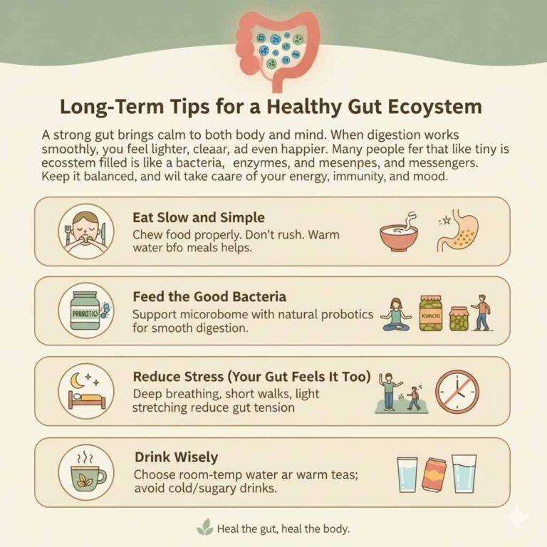 Long-Term Tips for a Healthy Gut Ecosystem
