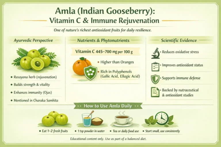 5. Amla (Indian Gooseberry) – Vitamin C and Beyond