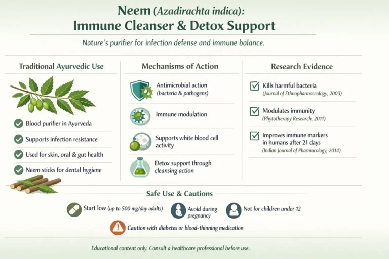 6. Neem (Azadirachta indica) – Immune Cleanser and Detox Support