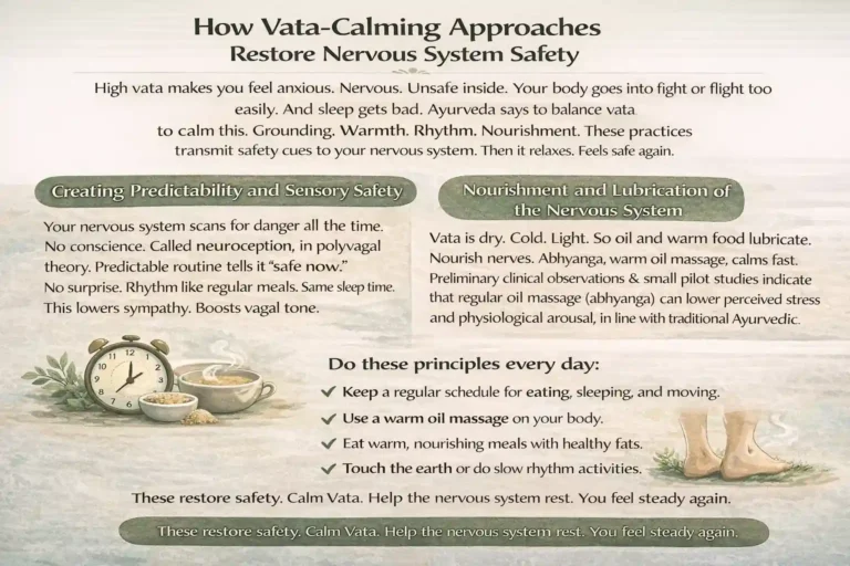 How Vata-Calming Approaches Restore Nervous System Safety