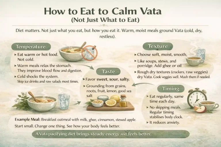 How to Eat to Calm Vata (Not Just What to Eat)