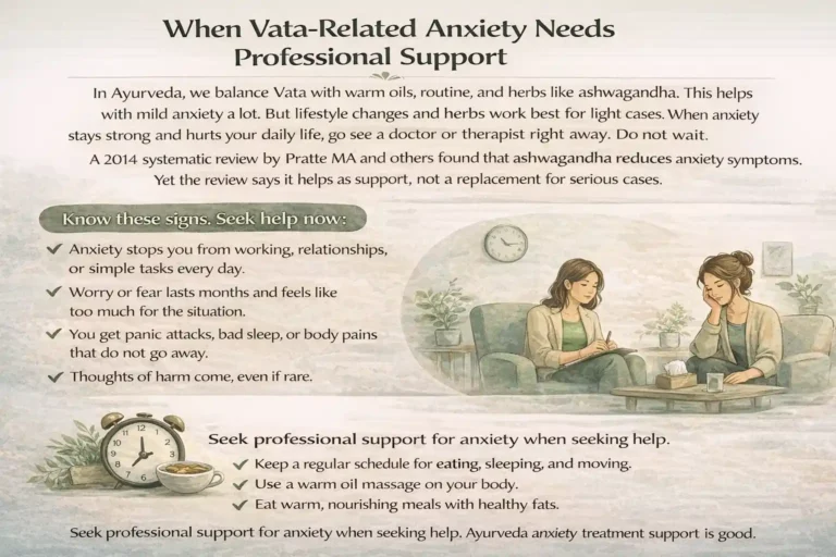 When Vata-Related Anxiety Needs Professional Support
