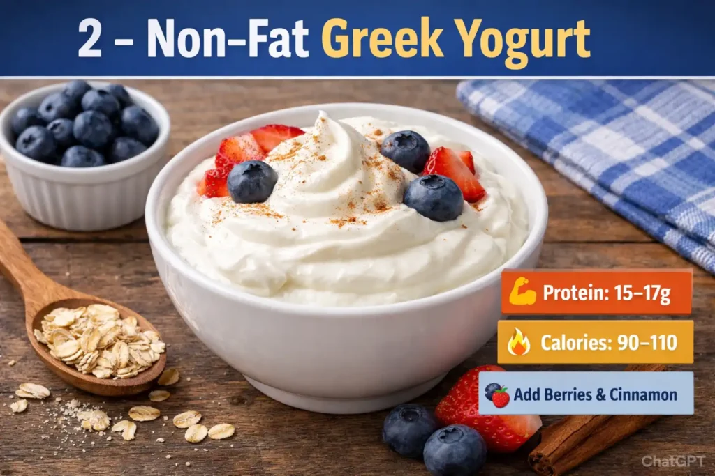 2- Non-Fat Greek Yoghurt