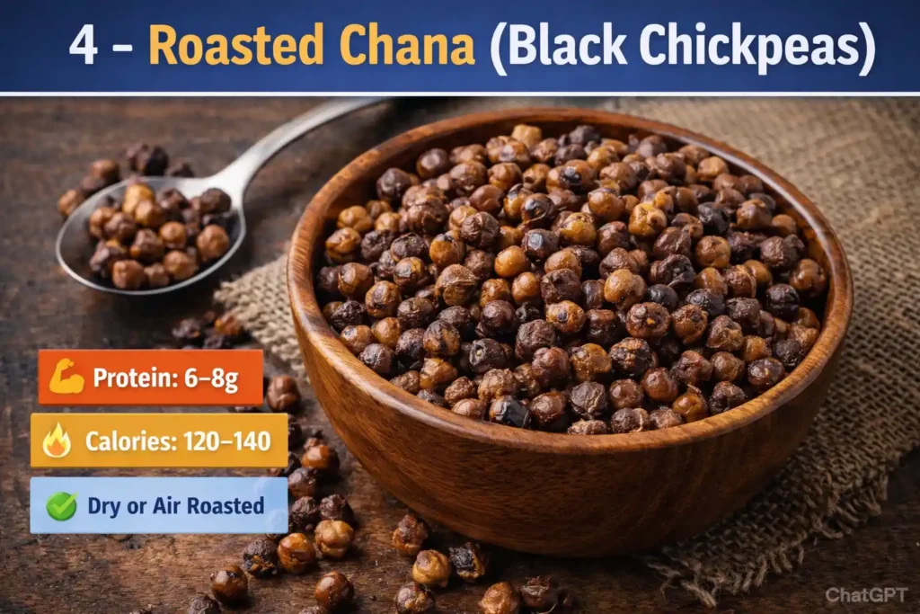 4- Roasted Chana (Black Chickpeas)