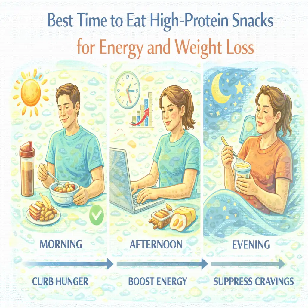 Best Time to Eat High-Protein Snacks for Energy and Weight Loss