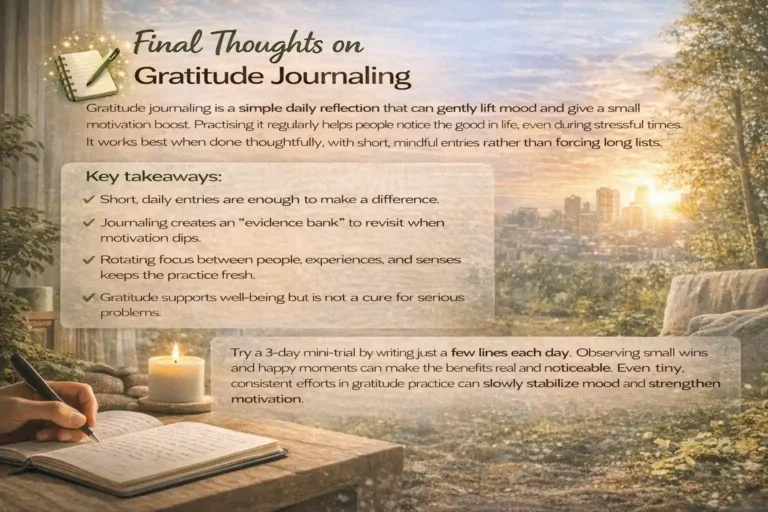 Final Thoughts on Gratitude Journaling
