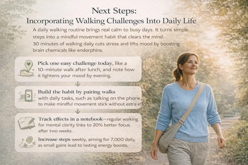 Next Steps Incorporating Walking Challenges Into Daily Life