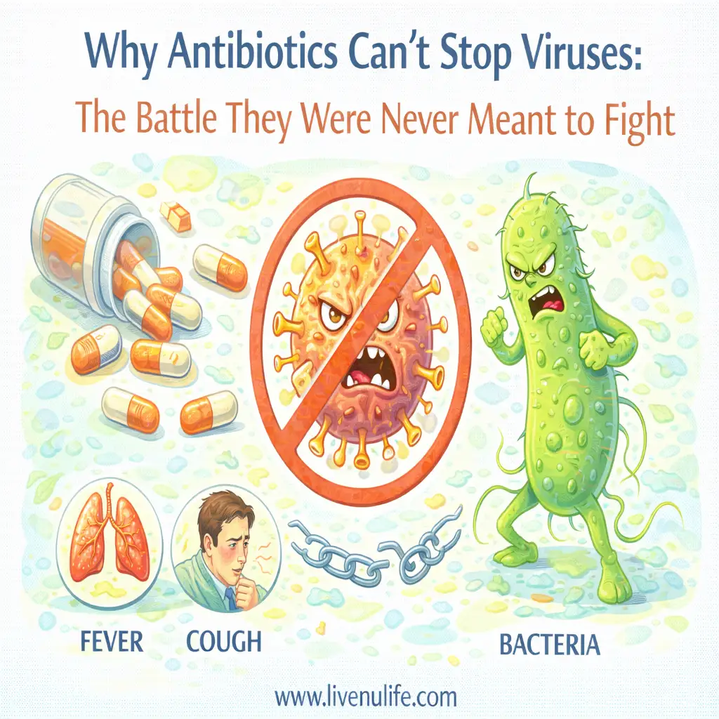 Why Antibiotics Can’t Stop Viruses: The Battle They Were Never Meant to Fight
