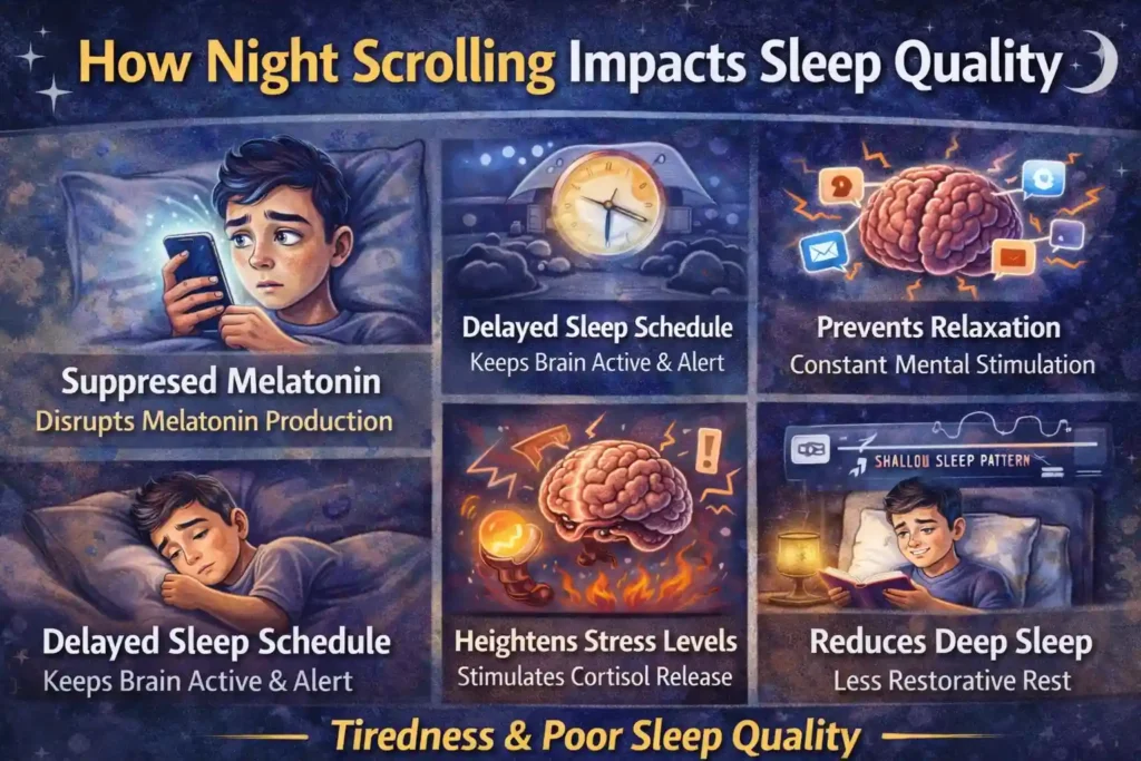 How Night Scrolling Impacts Sleep Quality