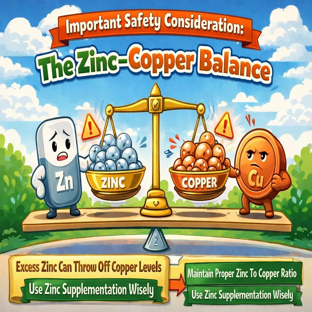 Important Safety Consideration: The Zinc–Copper Balance