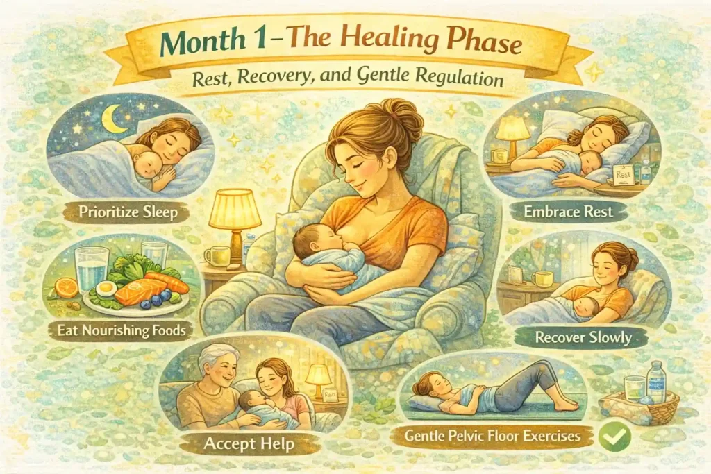 Month 1 – The Healing Phase: Rest, Recovery, and Gentle Regulation