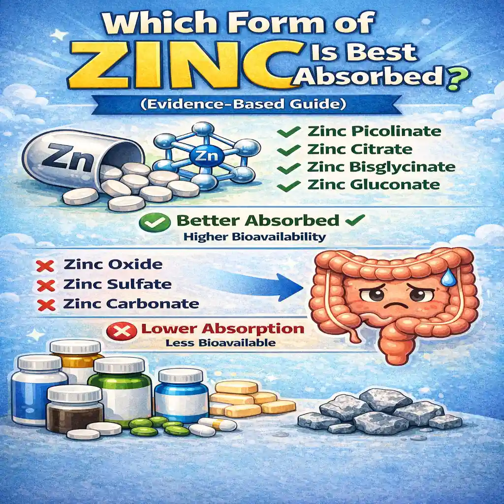 Which Form of Zinc Is Best Absorbed? (Evidence-Based Guide)