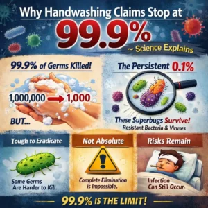 Why Handwashing Claims Stop at 99.9% — Science Explains