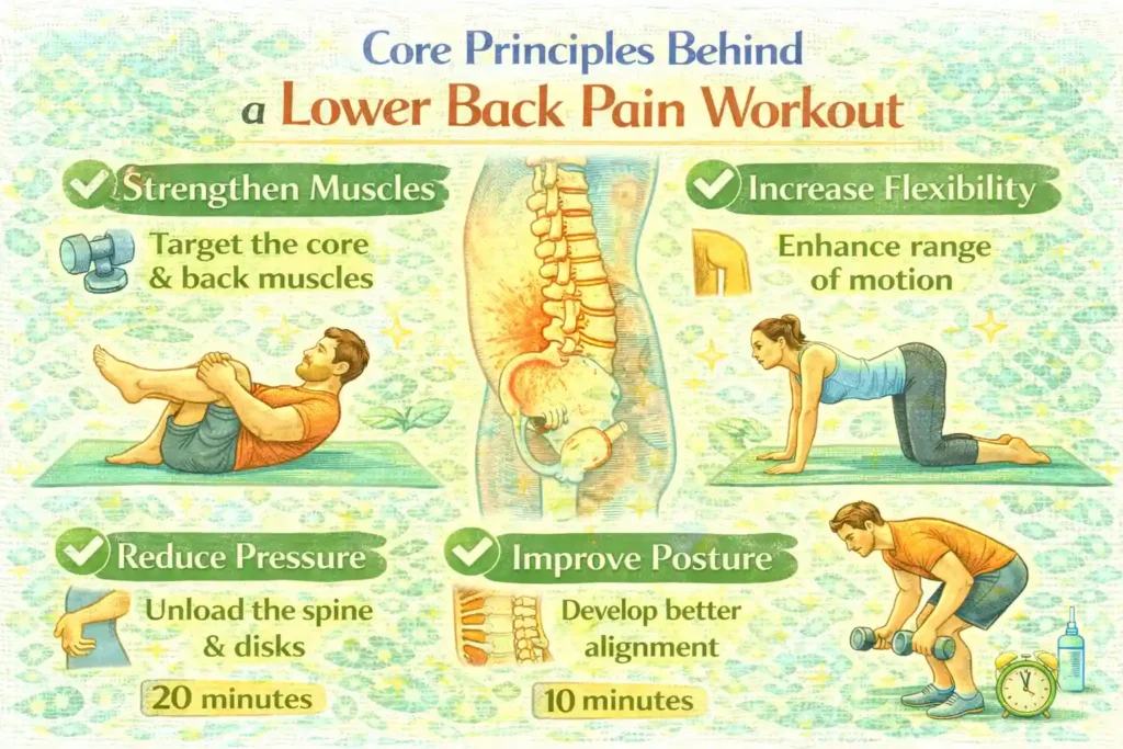 Core Principles Behind a Lower Back Pain Workout