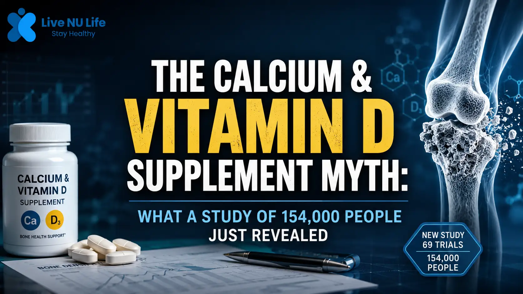 The Calcium and Vitamin D Supplement Myth: What a Study of 154,000 People Just Revealed