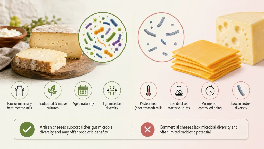 Artisan vs. Commercial Cheese