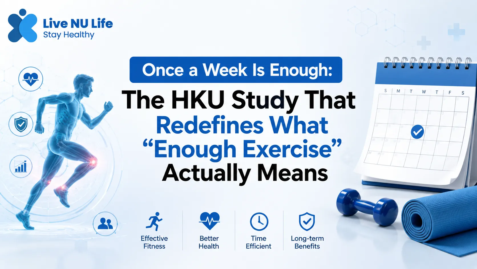 Once a Week Is Enough: HKU Study on Exercise Frequency