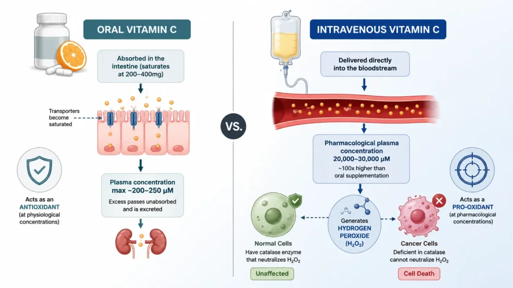 The Fundamental Difference: Oral vs. Intravenous