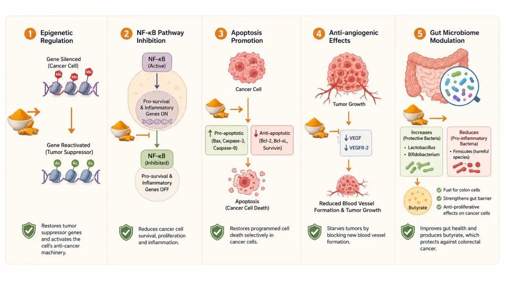 How Curcumin Acts Against Colorectal Cancer