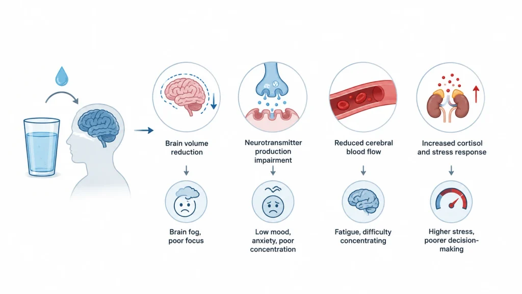 How Dehydration Impairs the Brain
