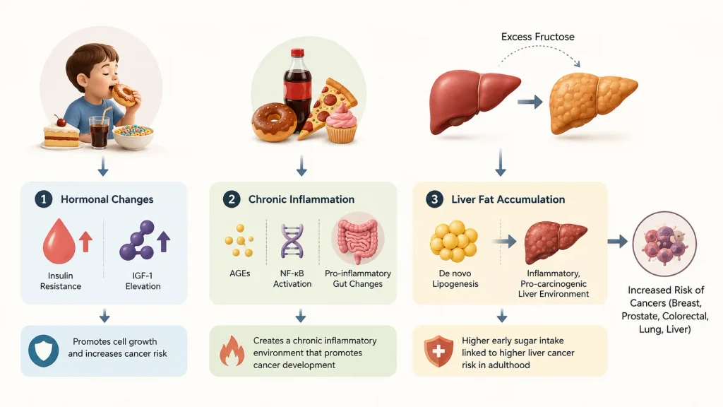 How Excess Early Sugar Raises Adult Cancer Risk