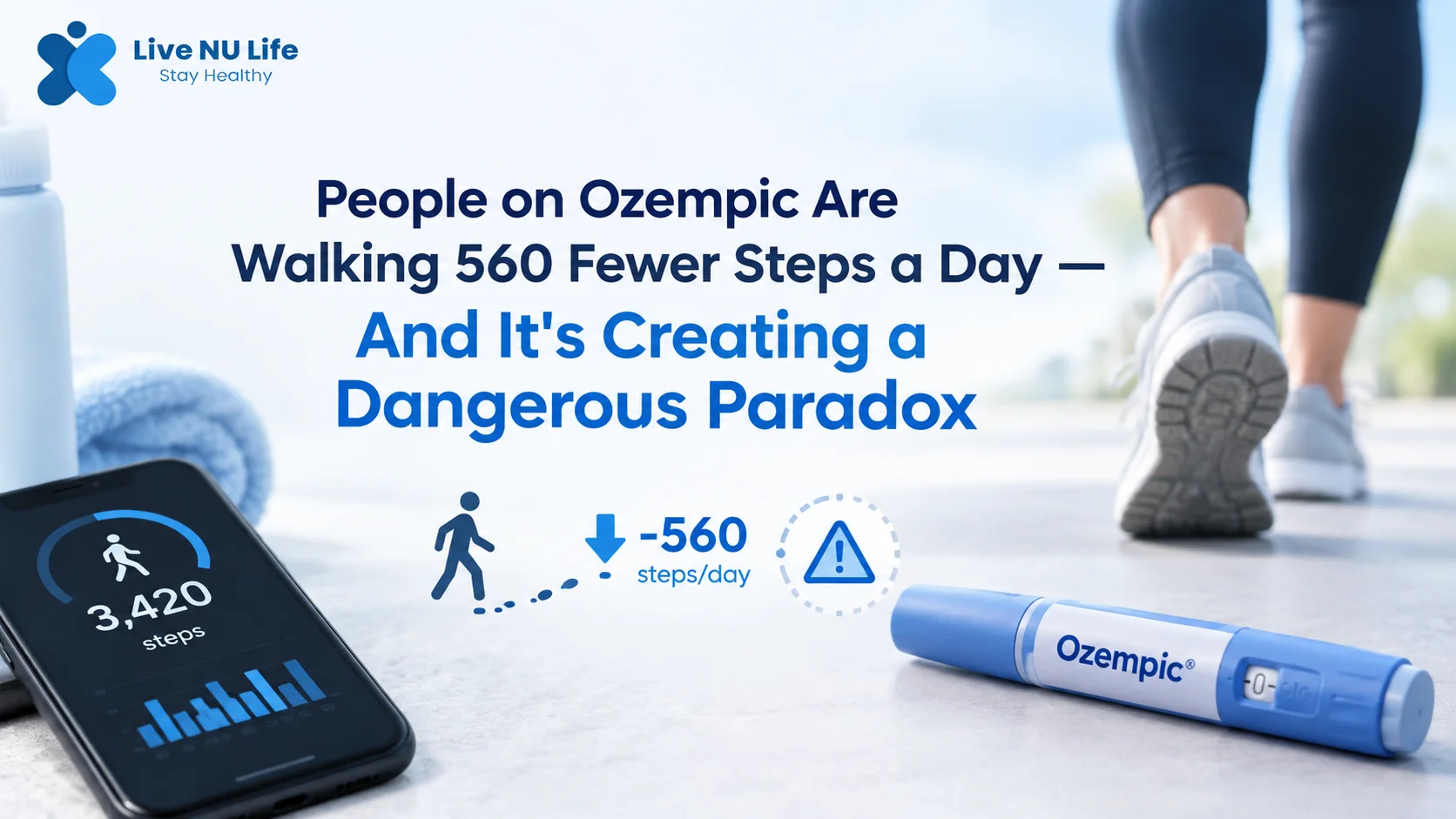 Ozempic Users Walk 560 Fewer Steps a Day
